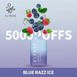 ELF BAR 5000 PUFFS BEST DISPOSABLE VAPE IN UAE Blue Razz Ice