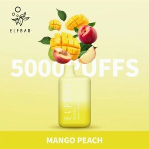 ELF BAR 5000 PUFFS BEST DISPOSABLE VAPE IN UAE Mango Peach