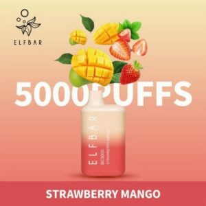 ELF BAR 5000 PUFFS BEST DISPOSABLE VAPE IN UAE Strawberry Mango