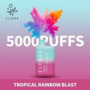 ELF BAR 5000 PUFFS BEST DISPOSABLE VAPE IN UAE Tropical Rainbow Blast