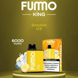 FUMMO KING 6000 PUFFS BEST DISPOSABLE IN UAE BANANA ICE
