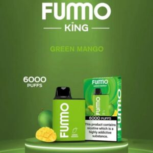 FUMMO KING 6000 PUFFS BEST DISPOSABLE IN UAE GREEN MANGO