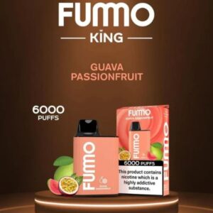 FUMMO KING 6000 PUFFS BEST DISPOSABLE IN UAE GUAVA PASSIONFRUIT