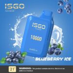 ISGO BAR 10000 PUFFS BEST DISPOSABLE IN UAE BLUEBERRY ICE