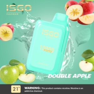 ISGO BAR 10000 PUFFS BEST DISPOSABLE IN UAE DOUBLE APPLE