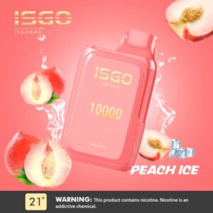 ISGO BAR 10000 PUFFS BEST DISPOSABLE IN UAE PEACH ICE