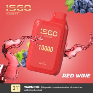 ISGO BAR 10000 PUFFS BEST DISPOSABLE IN UAE RED WINE