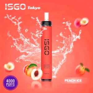 ISGO TOKYO 4000 PUFFS BEST DISPOSABLE IN UAE PEACH ICE