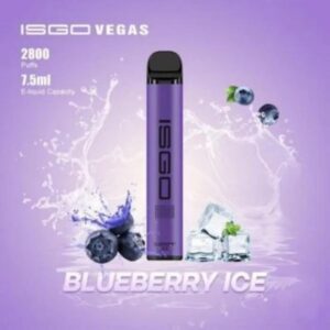 ISGO VEGAS 2800 PUFFS BEST DISPOSABLE VAPE IN UAE BLUEBERRY ICE