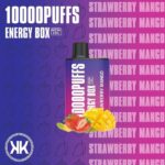 KK ENERGY 10000 PUFFS BEST DISPOSABLE IN UAE STRAWBERRY MANGO