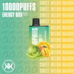 KK ENERGY 10000 PUFFS BEST DISPOSABLE IN UAE SWEET MELON MANGO