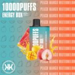KK ENERGY 10000 PUFFS BEST DISPOSABLE IN UAE PEACH MANGO WATERMELON