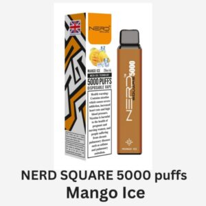 NERD SQUARE 5000 PUFFS BEST DISPOSABLE IN UAE MANGO ICE