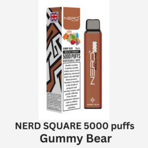 NERD SQUARE 5000 PUFFS BEST DISPOSABLE IN UAE GUMMY BEAR