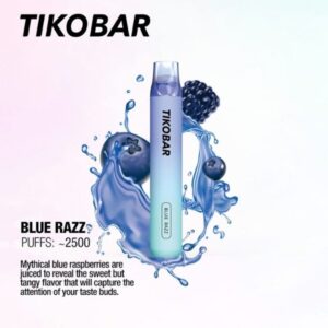 TIKOBAR LUX 2500 PUFFS BEST DISPOSABLE IN UAE BLUE RAZZ