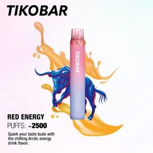 TIKOBAR LUX 2500 PUFFS BEST DISPOSABLE IN UAE RED ENERGY