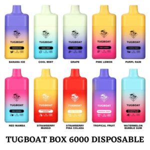 TUGBOAT BOX 6000 PUFFS BEST DISPOSABLE IN UAE