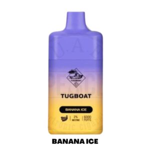 TUGBOAT BOX 6000 PUFFS BEST DISPOSABLE IN UAE BANANA ICE