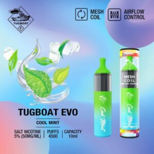 TUGBOAT EVO 4500 PUFFS BEST DISPOSABLE IN UAE COOL MINT