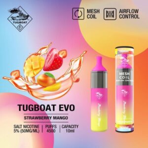 TUGBOAT EVO 4500 PUFFS BEST DISPOSABLE IN UAE STRAWBERRY MAGO