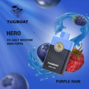 TUGBOAT HERO 8000 PUFFS BEST DISPOSABLE IN UAE PURPLE RAIN