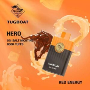 TUGBOAT HERO 8000 PUFFS BEST DISPOSABLE IN UAE RED ENERGY