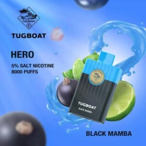 TUGBOAT HERO 8000 PUFFS BEST DISPOSABLE IN UAE BLACK MAMBA