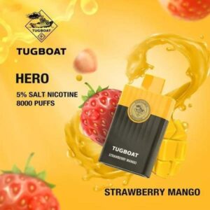 TUGBOAT HERO 8000 PUFFS BEST DISPOSABLE IN UAE STRAWBERRY MANGO
