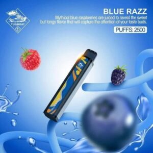TUGBOAT XXL 2500 PUFFS BEST DISPOSABLE PODS UAE BLUE RAZZ