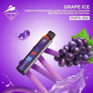 TUGBOAT XXL 2500 PUFFS BEST DISPOSABLE PODS UAE GRAPE ICE