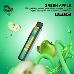 TUGBOAT XXL 2500 PUFFS BEST DISPOSABLE PODS UAE GREEN APPLE