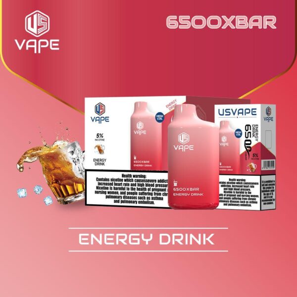 US VAPE 6500 X BAR BEST DISPOSABLE IN UAE ENERGY DRINK