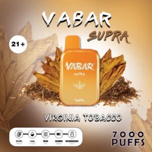 VABAR SUPRA 7000 PUFFS BEST DISPOSABLE IN UAE VANILLA TOBACCO