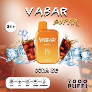 VABAR SUPRA 7000 PUFFS BEST DISPOSABLE IN UAE COLA ICE