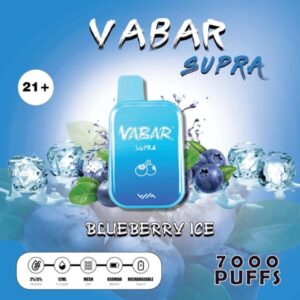 VABAR SUPRA 7000 PUFFS BEST DISPOSABLE IN UAE BLUEBERRY ICE