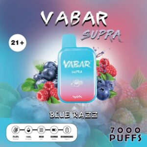 VABAR SUPRA 7000 PUFFS BEST DISPOSABLE IN UAE BLUE RAZZ