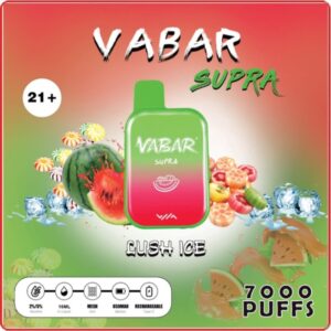 VABAR SUPRA 7000 PUFFS BEST DISPOSABLE IN UAE LUSH ICE