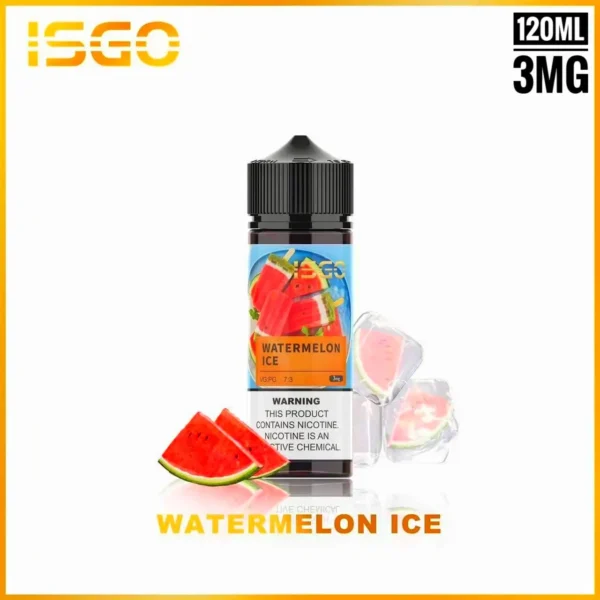 ISGO 120ML BY 3MG BEST E-LIQUID IN UAE WATERMELON ICE