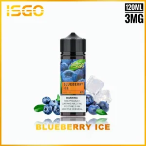 ISGO 120ML BY 3MG BEST E-LIQUID IN UAE BLUEBERRY ICE