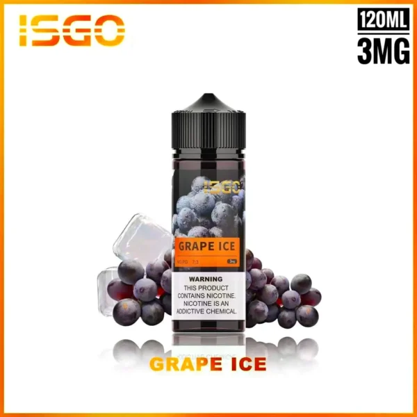 ISGO 120ML BY 3MG BEST E-LIQUID IN UAE GRAPE ICE