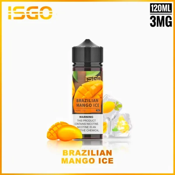 ISGO 120ML BY 3MG BEST E-LIQUID IN UAE BRAZILIAN MANGO ICE
