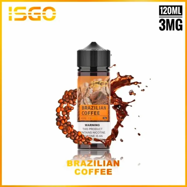 ISGO 120ML BY 3MG BEST E-LIQUID IN UAE BRAZILIAN COFFEE