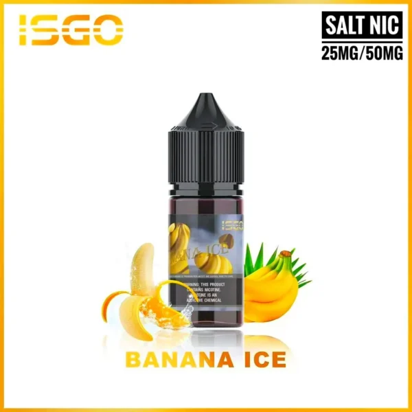 ISGO 30ML BEST SALTNIC E-LIQUID IN UAE Banana-Ice