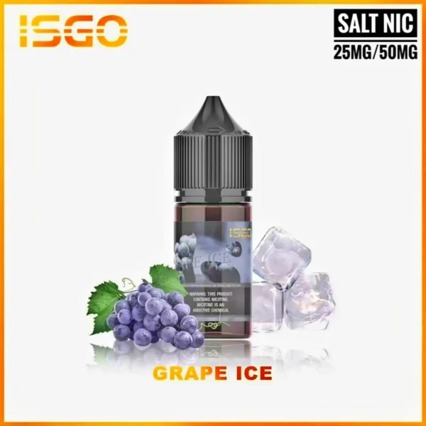 ISGO 30ML BEST SALTNIC E-LIQUID IN UAE Saltnic-Grape-Ice