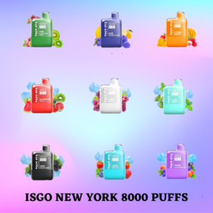 ISGO NEW YORK 8000 PUFFS BEST DISPOSABLE IN UAE