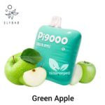 ELF BAR PI9000 PUFFS BEST DISPOSABLE VAPE IN UAE GREEN APPLE