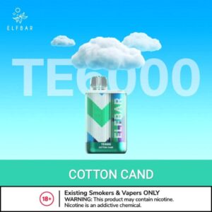 ELFBAR TE6000 PUFFS BEST DISPOSABLE VAPE IN UAE cotton cand