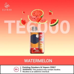 ELFBAR TE6000 PUFFS BEST DISPOSABLE VAPE IN UAE watermelon