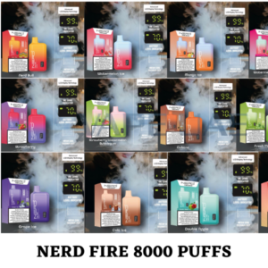 NERD FIRE 8000 PUFFS BEST DISPOSABLE VAPE IN UAE
