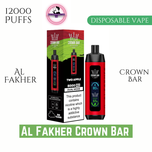 Al Fakher Crown Bar 12000 Puffs DLT in UAE